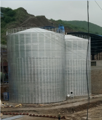 沙坡头粮食钢板仓的安装全过程不用热焊接