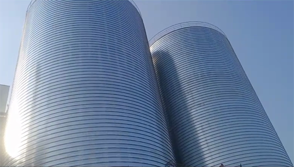 沙坡头2座混凝土高架卷板仓