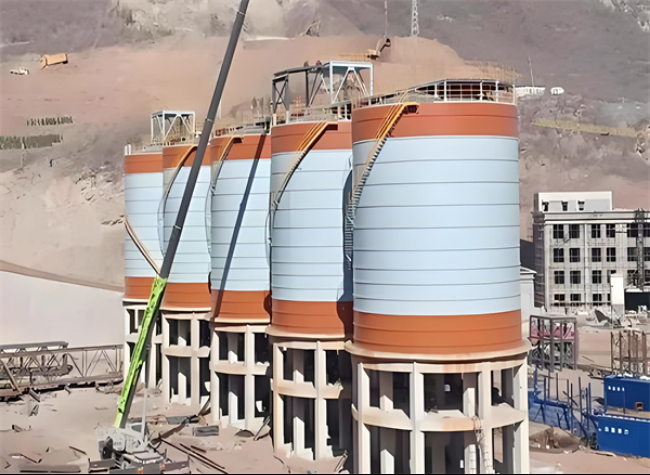 沙坡头高架钢板仓